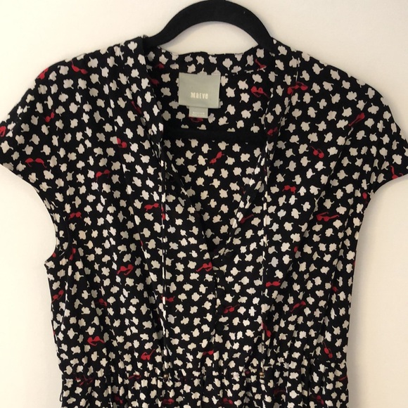 Anthropologie Maeve black patterned dress - Picture 2 of 12